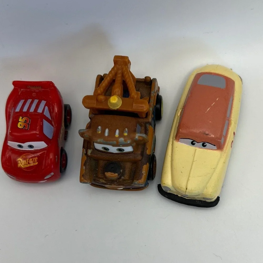 Disney Pixar Cars Mini Car Mixed Lot of 3 McQueen Mater Louise Nash 1